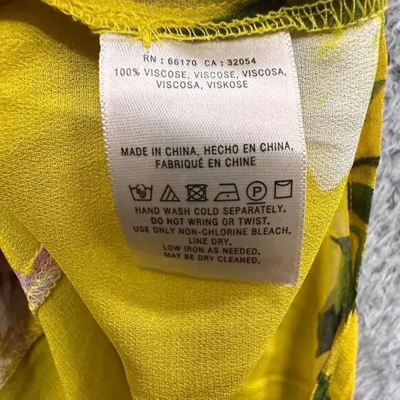 Maeve‎ by Anthropologie NWT Size 4 Yellow Floral Sleeveless Top Tunic Flowy - Picture 7 of 8